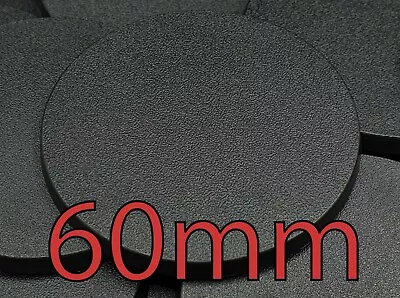 60mm Warhammer Bases Round Wargaming Wargames AOS Plastic • £3.69