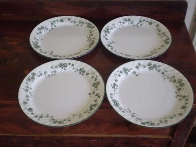 $15.99 • Buy Corelle Callaway Green Ivy Swirl 4 Dinner Plates 10-1/4 