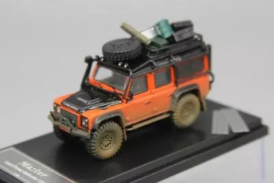 Master 1:64 Land Rover Defender 110 Alloy Diecast Car Model Toy Orange Dirty • $23.99