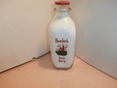 $39.99 • Buy Hemlock Farm Dairy Quart Milk Bottle, 2 Color, MD. VA, Or NJ.