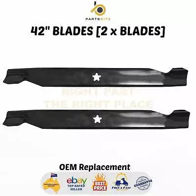 42  Blades For Husqvarna  Craftsman Ride On Mowers LT125 LT140 LTH1842 • $41.50