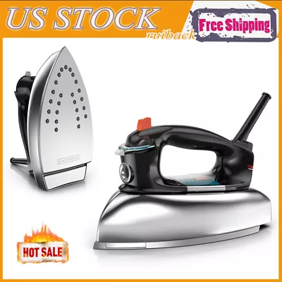 Steam Iron Clothes With Aluminum Soleplate Garment Portable Nonstick Wrinkle US • $29.99