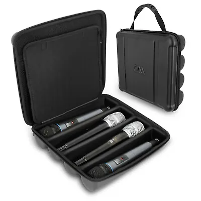 CM Microphone Case Fits Four Wireless Mics Up To 10.75  By Sennheiser Shure • $29.99