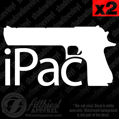 IPac Decal Vinyl Sticker Pro Hand Gun Molon Labe Nra Self Defense 1911 9mm ACP • $5.99