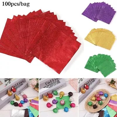 £3.40 • Buy Decoration Tin Food Wrapping Paper Candy Chocolate Aluminum Foil Package Paper
