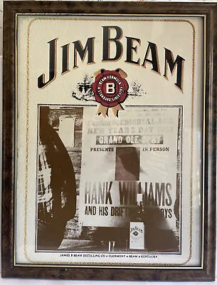 $20 • Buy Jim Beam Framed Print - Hank Williams