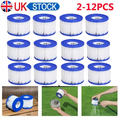 2-12pcs Bestway Lazy Lay-Z-Spa Filters VI Cartridge Hot Tub Spa Swimming Pool • £5.19