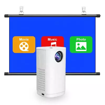 2.4G WiFi 1080P Wireless Flexible Screen Size Mini Projector Fit For IOS Android • $51.51