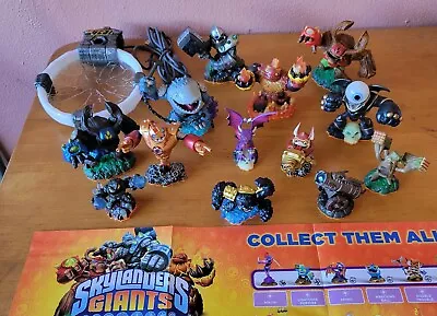 $29.99 • Buy Skylanders Giants Lot Of 13 Plus Portal And Identifying Poster EUC 