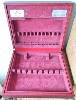 £1 • Buy EMPTY VINTAGE VINERS SHEFFIELD CUTLERY WESTBURY FITTED CANTEEN Wood Storage Box