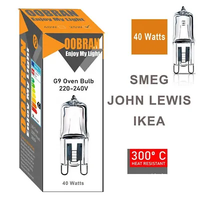 SMEG Genuine Oven Cooker Halogen Lamp Light Bulb 824610747 40W 40 Watt • £3.88