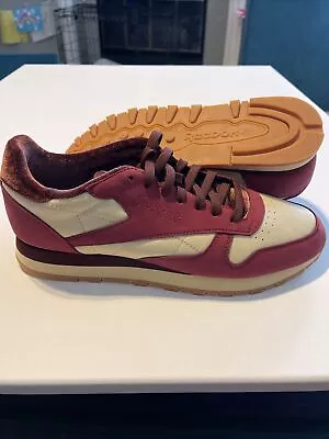 Reebok Vday Classic Leather Triathlon Red Straw Burnt Sienna IE4100 Men Us 12 • $150