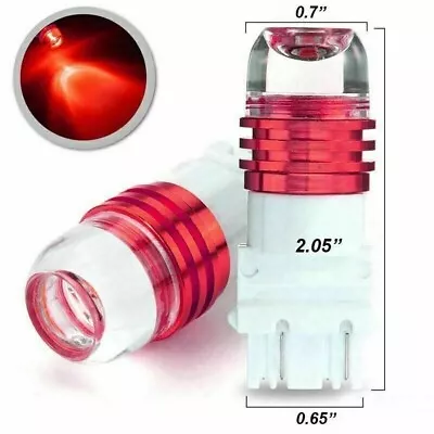 Sleek And Stylish 2x 3157 Red LED Strobe Flashing Blinking Brake Bulbs • $9.64