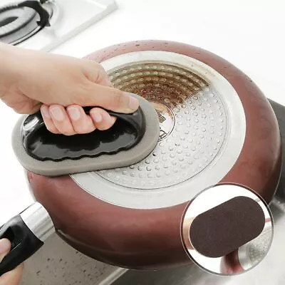 Kitchen Sponge Brush Melamine Cleaning Brush Descaling Knife Pan Pot Cleaner  • $9.97