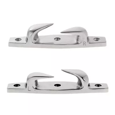 2PCS 6  Marine 316SS Skene Angled Boat Bow Chocks Yacht Deck Mooring Rope Cleat • $34.12