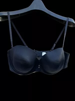 38C Black Maidenform 08165 Sweet Nothings Convertible Demi Bra Seamless FreeSHIP • $15.99