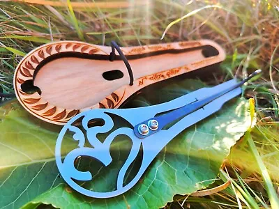 UKRAINE Megabass Jaw Harp  OM  In A Wooden Case (jew's Harp/mouth Harp) • $66.30