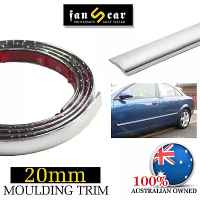 4.5Mx20mm Chrome Plated Moulding Trim Strip Self-Adhesive For In & Outside Decor • $24.17