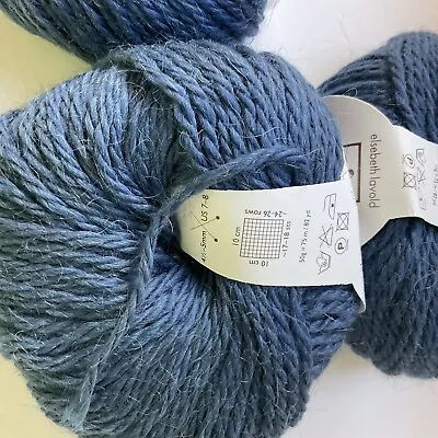 Elsebeth Lavold Calm Wool/Camel/Alpaca Yarn Unit Of 1 Blue  New Vintage. • $15.65