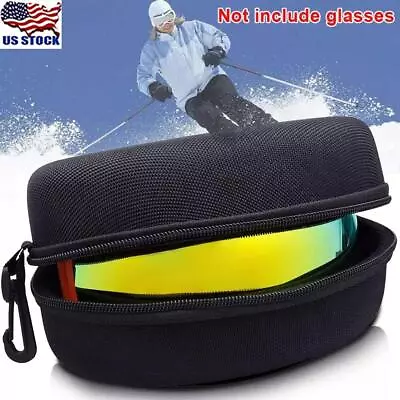 $10.61 • Buy Ski Goggles Box Snowboard Skiing Eyewear Case Zipper Snow Carrying Bag Hard Box