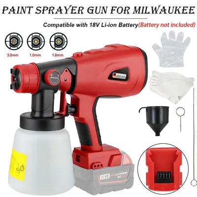 200W Electric Spray Gun Machine 1000ML HVLP Paint Sprayer Home DIY Tool& Adapter • $18.30