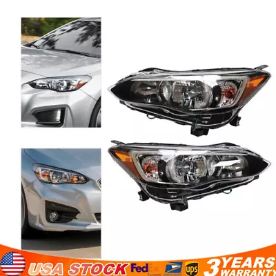 For Subaru Impreza 2017-2020 Pair Halogen Headlight Headlamp LED DRL Left+Right • $168.15