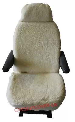 £54.99 • Buy For FIAT DUCATO LUXURY MOTORHOME SEAT COVERS FAUX SHEEPSKIN PAIR
