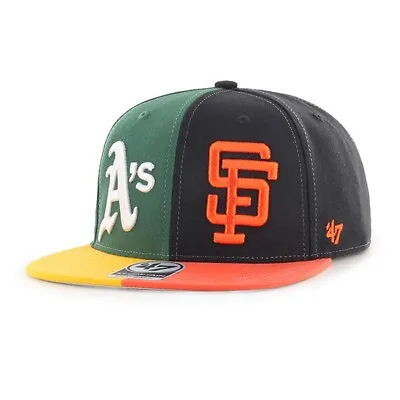 47 Battle Of The Bay 1989 World Series Giants A's Captain Vtg Snapback Hat Cap • $55