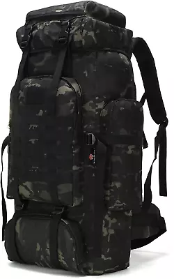 70L Waterproof Backpack Molle Rucksack Traveling Bag Daypack Camping Hiking Pack • $77.85