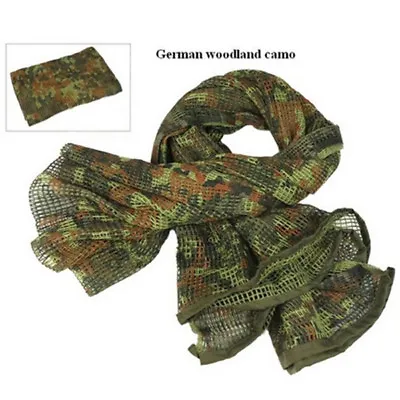 190x90cm Outdoor Hiking Camping Netting Military Mesh Scarf Sniper Face Veil • $11.99