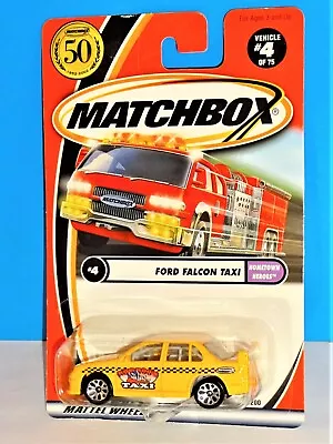 Matchbox 2002 Hometown Heroes Series #4 Ford Falcon Taxi Roy Roo's Yellow • $4