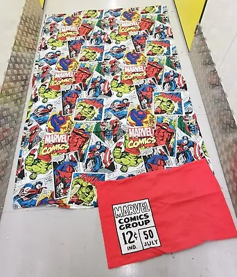 Marvel Comics Avengers Single Bed Duvet Quilt Cover Set With Pillow Case • £12.50