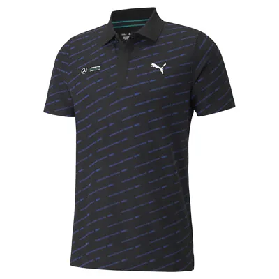 Puma Mapf1 Aop Short Sleeve Polo Shirt Mens Size S  Casual 531882-01 • $23.45