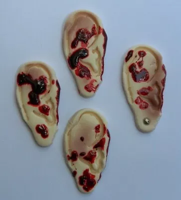 Edible ZOMBIE SEVERED EAR Dead CAKE DECORATION TOPPER Halloween WALKING Blood • $23.12