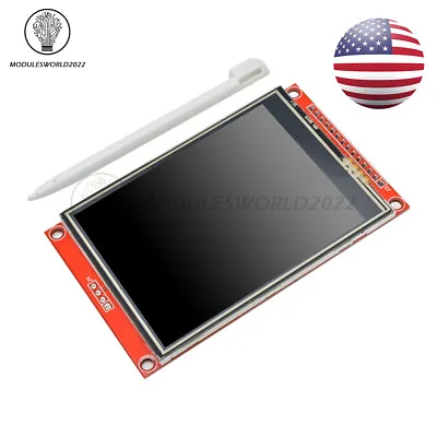 3.2 Inch 320X240 SPI Serial TFT LCD Module Display Screen ILI9341 Touch Panel US • $18.99