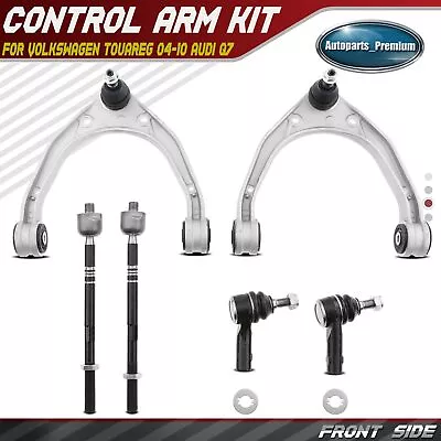 4Pcs Control Arm W/ Ball Joint Tie Rod End For Volkswagen Touareg 04-10 Audi Q7 • $88.99