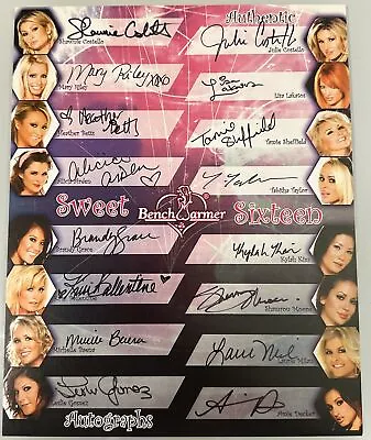2006 BENCHWARMER SWEET SIXTEEN 8  X 10  CASE TOPPER 16 AUTO/AUTOGRAPHED CARD • $79.99