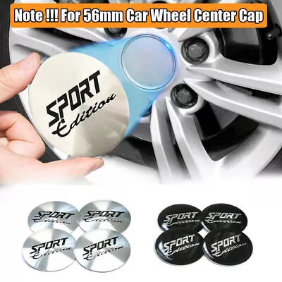 56MM SPORT Edition Logo Sticker Car Wheel Center Cover Sticker Hub Cap Accessory • $7.99