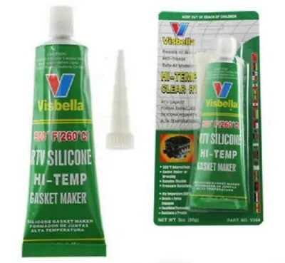 RTV Silicone Instant Gasket Maker CLEAR High Temperature Sealant 85G Tube • £8.29
