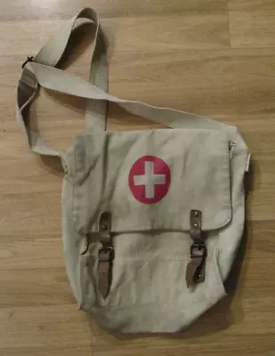 AUTHENTIC WWII Medic Canvas Backpack-Red Cross • $14