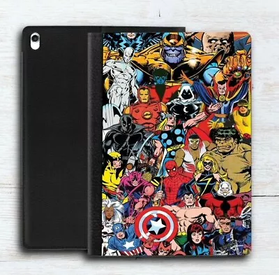 £21.99 • Buy Marvel IPad Case Leather Flip Case For IPad 2021 / IPad Air / IPad Mini / Pro