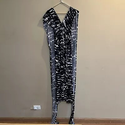 Ravon By Von Vonni Maxi Convertible Dress One Size Womens Zebra Animal Print • $24.88