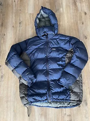 Men's Rab Pertex Endurance Puffer Coat Size UK XXL Blue & Grey • £32