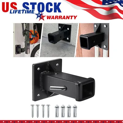 Bolt-On Trailer Hitch Receiver Tube 2  Hitch Wall Mounted For Lawn Tractor Mower • $34.50