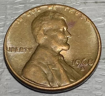 1968 D Lincoln Penny With Error On Top Rim And  L  In Liberty On Edge & More • $1000