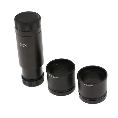 0.5X C Mount Digital Electronic Eyepiece Adapter Microscope Camera Lens Kit • £19.43
