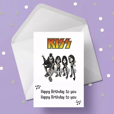 Kiss (the Band) Birthday Card • £3.45