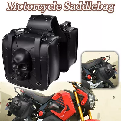Motorcycle Bag Tool Side Bag Fit For Yamaha VMax1200 VMax1700 Black • $48.73
