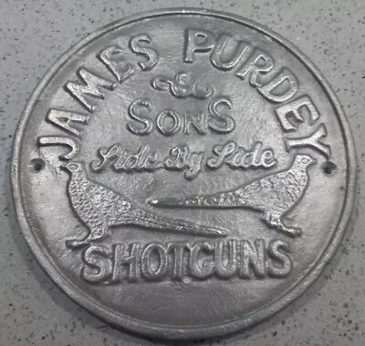 James Purdey & Sons - Shotgun - Cast Aluminium Sign County Farm Sports • £22