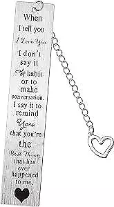 I Love You Gifts Bookmark For Husband Wife Anniversary Present For Boyfriend  • $17.05